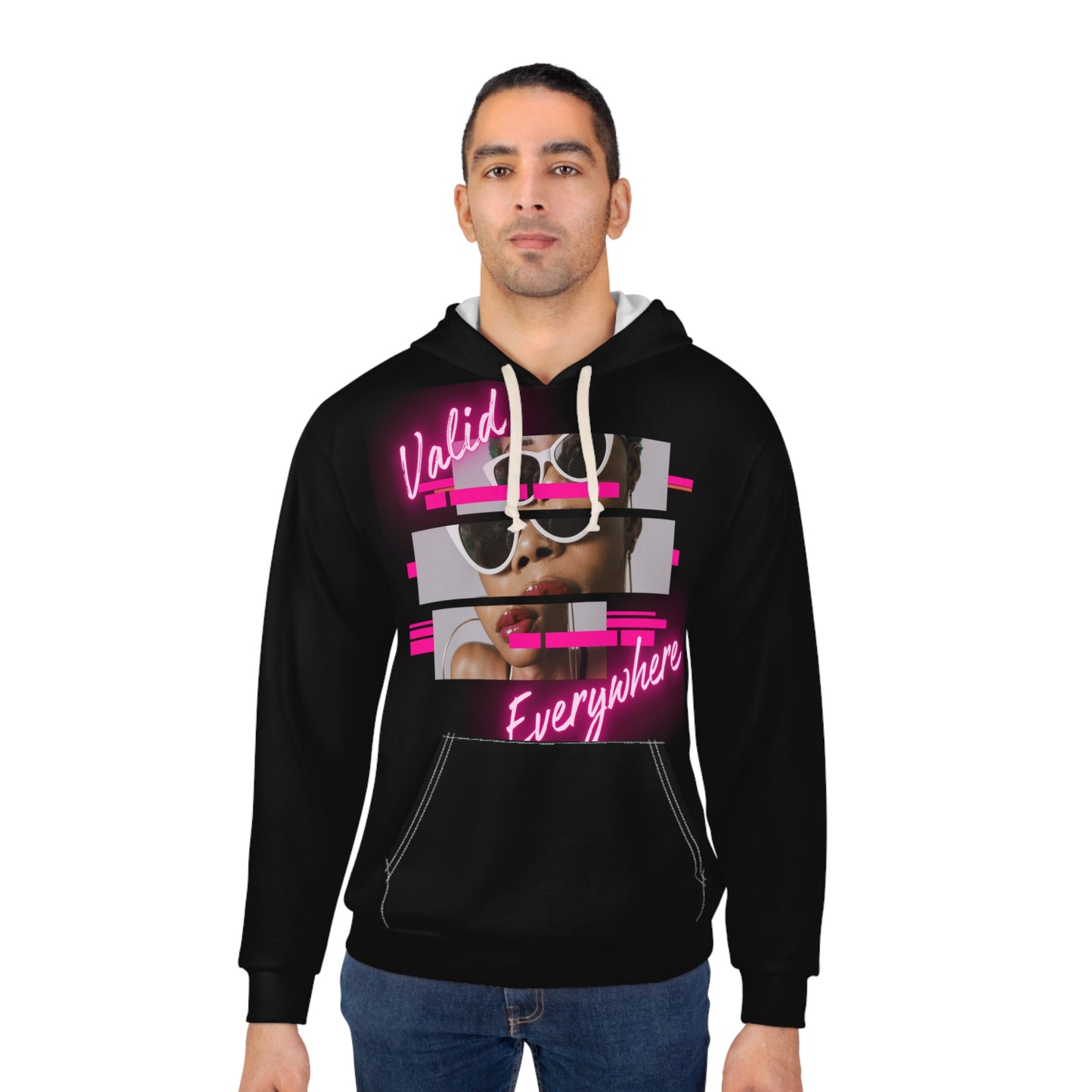 Facecard valid Pullover Hoodie (AOP)