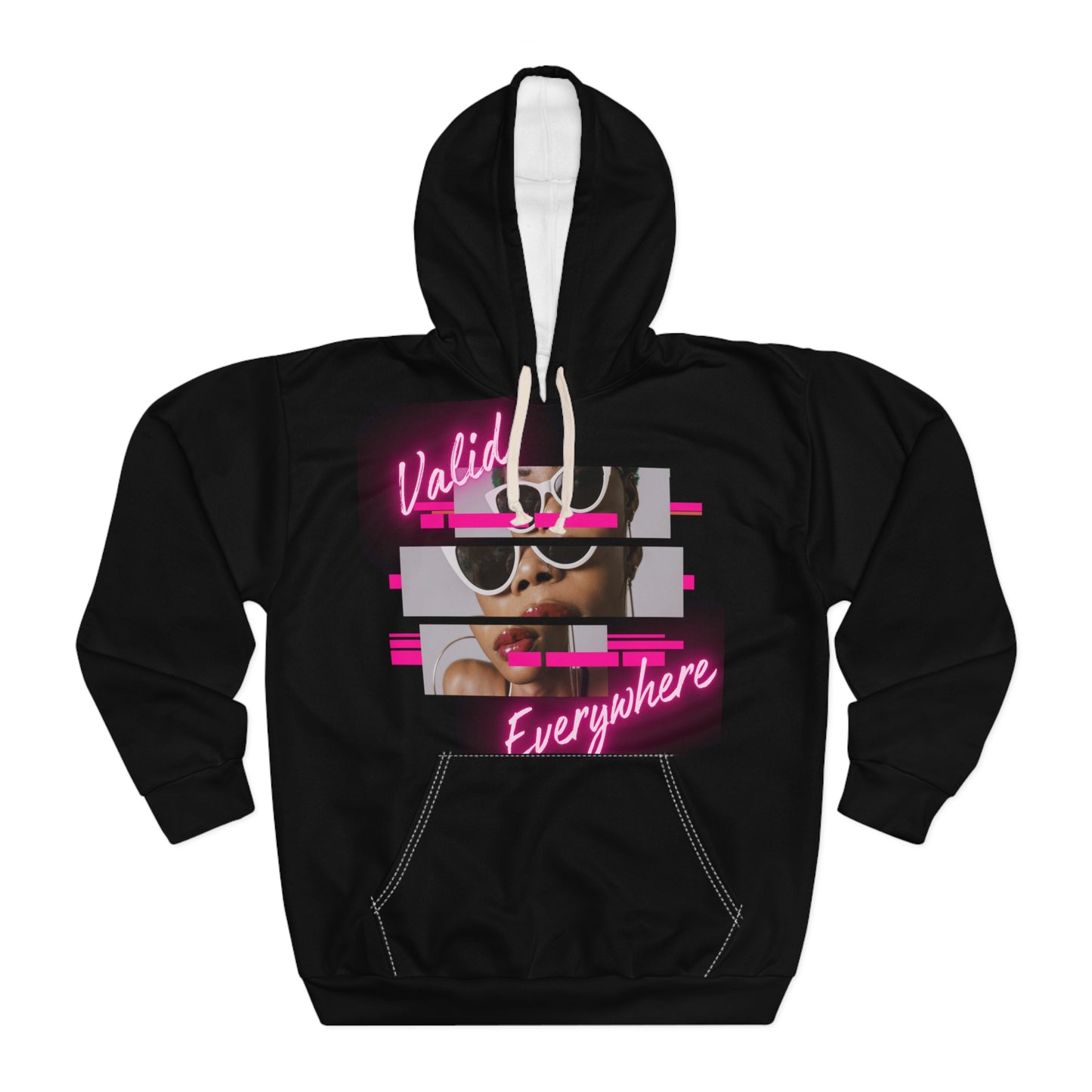 Facecard valid Pullover Hoodie (AOP)