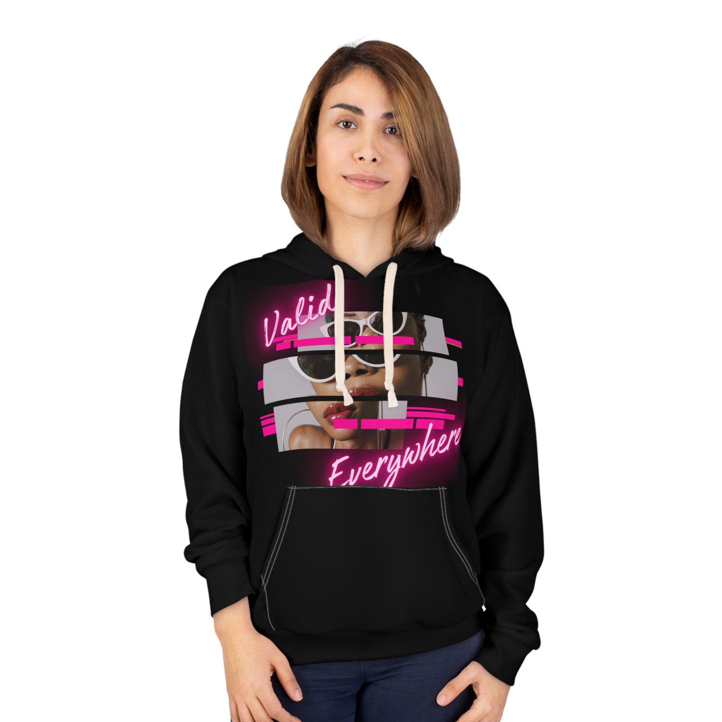 Facecard valid Pullover Hoodie (AOP)